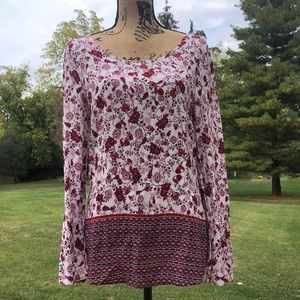 Faded Glory Bell Sleeve Blouse